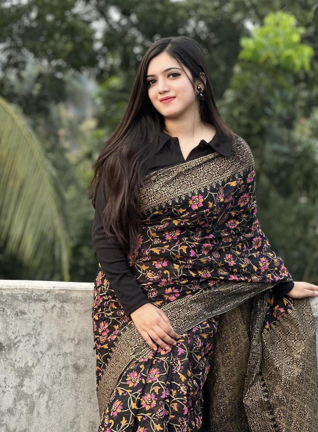 আফসান প্রিন্ট জামদানী শাড়ী